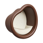 organic vogelfutterhaus 25cm kastanien braun